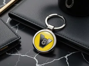 Personalized Car Keyring Ring Steel Premium
